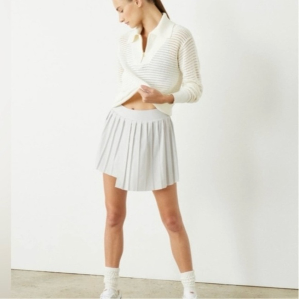 Varley Melody White Pleated Skort Tennis Skirt Size XS - Picture 4 of 13